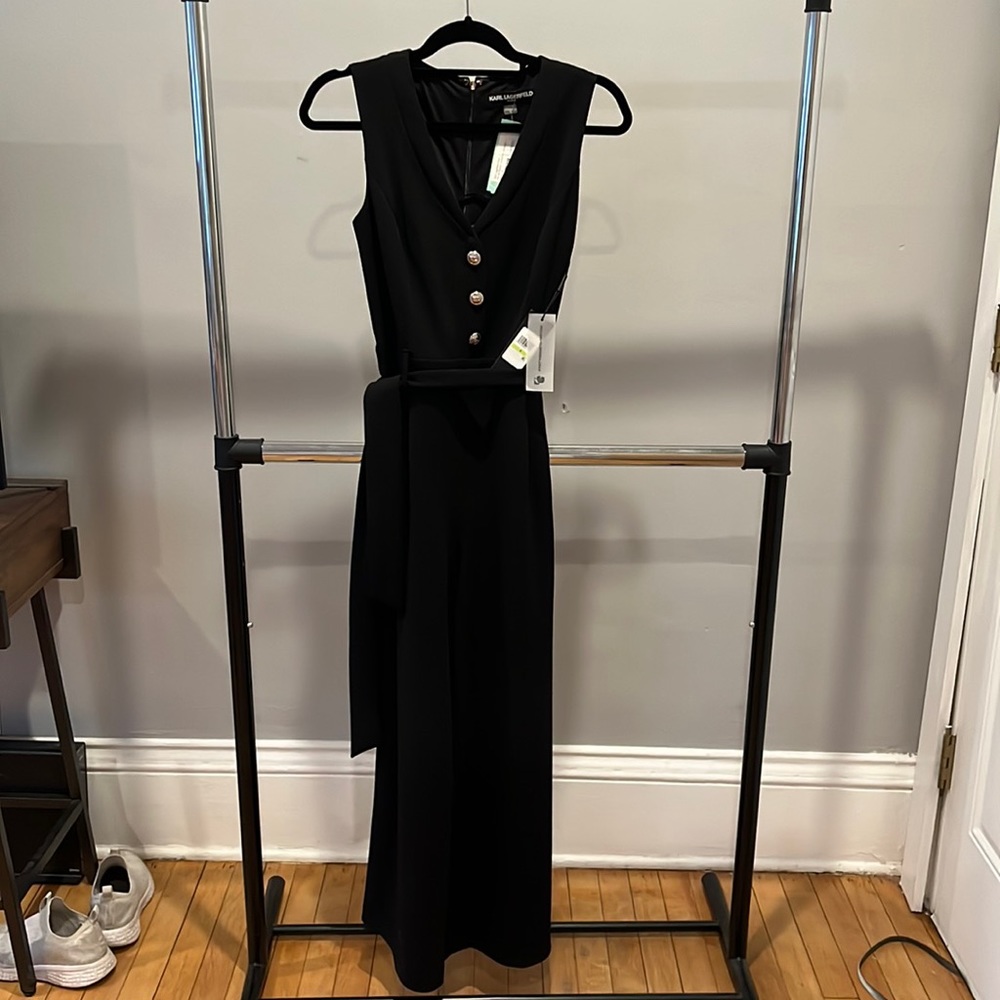 Karl Lagerfeld black jumpsuit